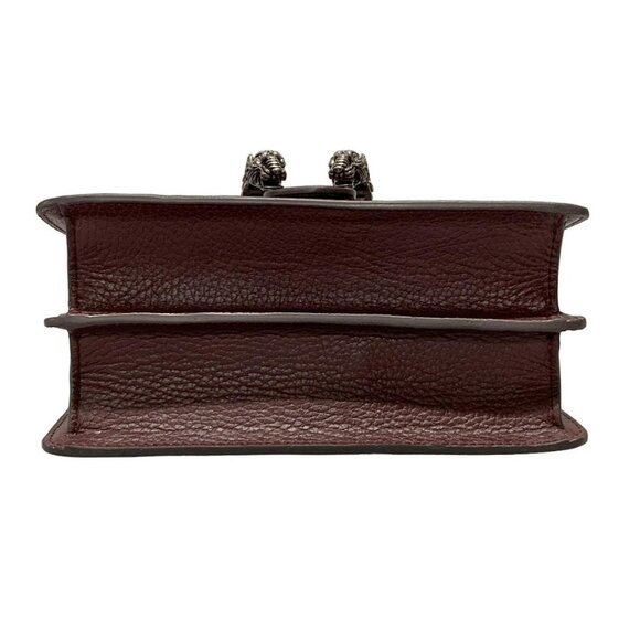 Auth GUCCI Dionysus/Bamboo 523367 Bordeaux Leather Handbag - Picture 6 of 15